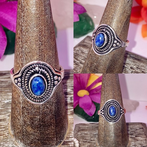 💙 Lovely 💙 Lapis Lazuli Gemstone Handmade Ring - Picture 6 of 6